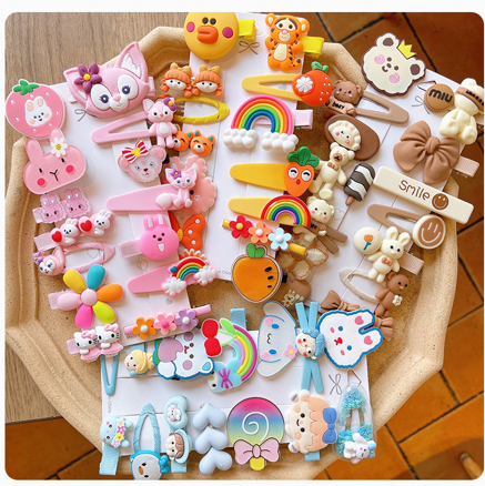 14 Pieces Set colourful Hair Clips