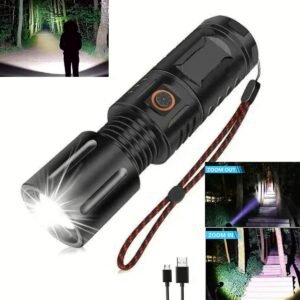 LED Tactical Portable Flashlight Light